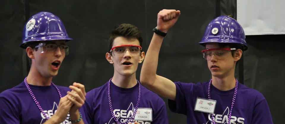 PHUHS Robotics students at competition